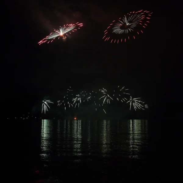 Fireworks - Ignis Brunensis in Czech republic in Brno 18.6.2014 — Stock Photo, Image