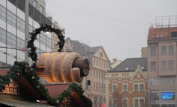 Brno, Tschechische Republik-14.12.2014: Weihnachtsmarkt — Stockfoto
