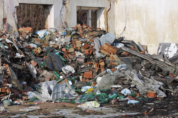 Foto de la fábrica textil de demolición —  Fotos de Stock