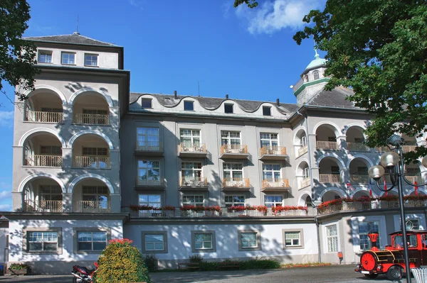 Main spa hotel  in city Jesenik — Stock Photo, Image