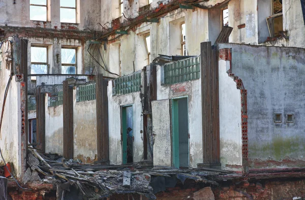 Foto vom Abriss der Textilfabrik — Stockfoto