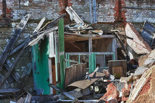 Foto vom Abriss der Textilfabrik — Stockfoto