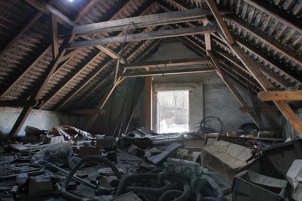 Foto dalla fabbrica tessile di demolizione — Foto Stock