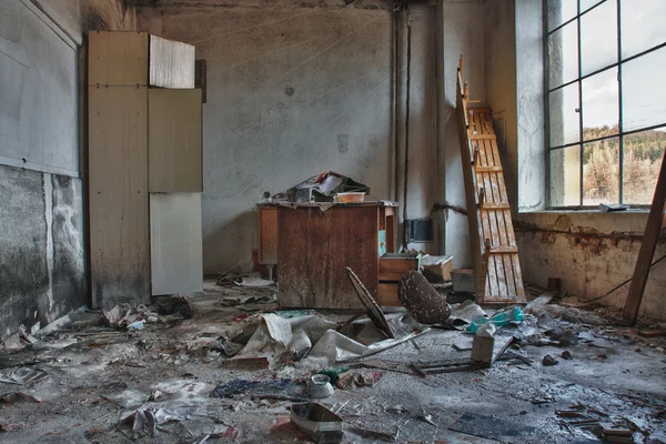 Foto dalla fabbrica tessile di demolizione — Foto Stock