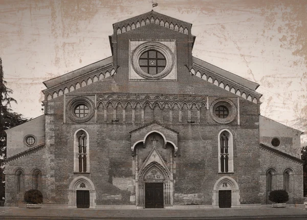 Udine, İtalya gündoğumu, katedral Santa Maria Maggiore — Stok fotoğraf
