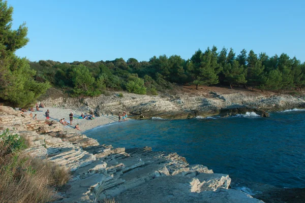 Plovanije beach on Kamenjak in Croatia in the summer day — Stock Photo, Image