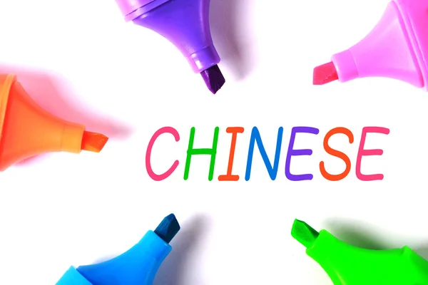 Lär dig kinesiska koncept — Stockfoto