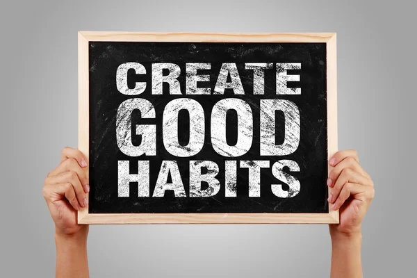 Tworzenie dobrych nawyków — Zdjęcie stockowe