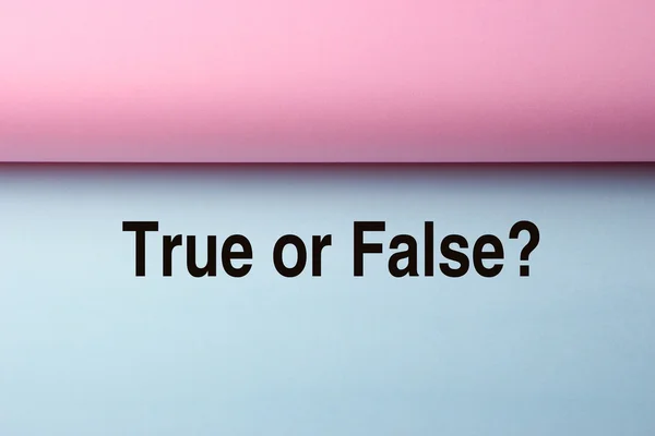 True Or False — Stock Photo, Image