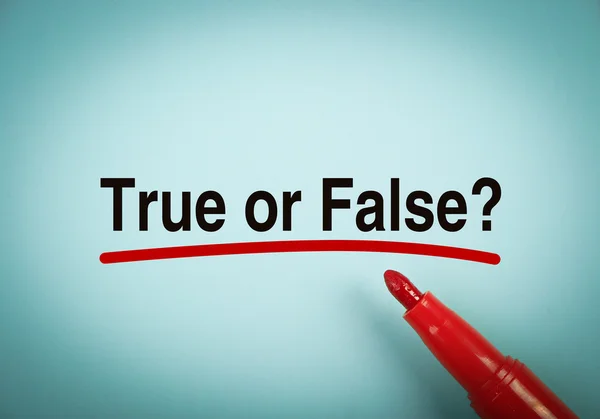 True Or False — Stock Photo, Image