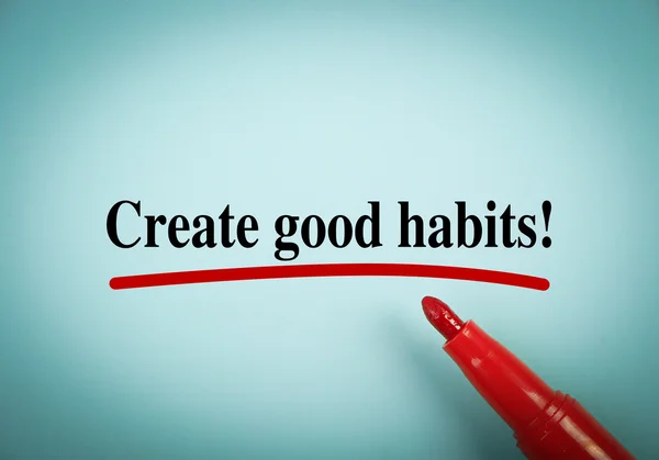 Create Good Habits — Stock Photo, Image