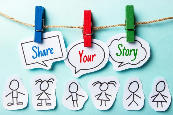 Share Your Story — Fotografie, imagine de stoc