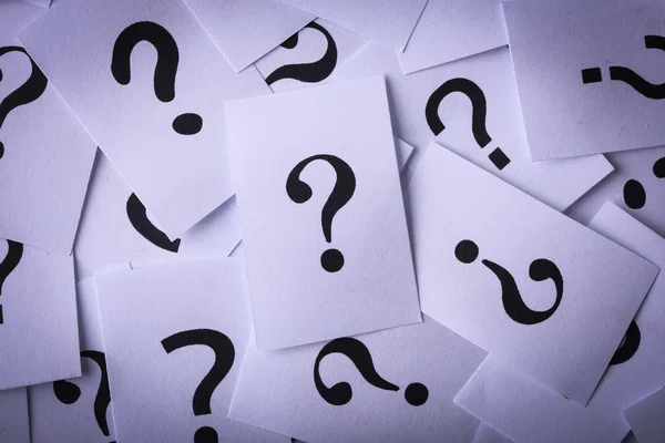 Question Mark Paper — Stock Photo, Image