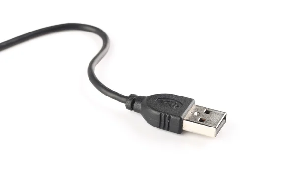 USB-кабель на белом — стоковое фото