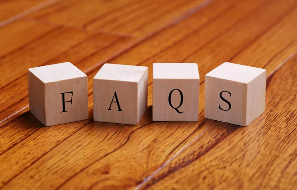FAQS Concepto de palabra — Foto de Stock