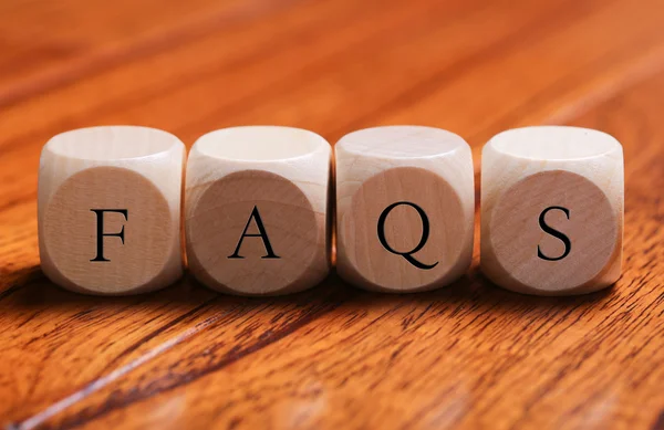 FAQS Word Concept — Stock Photo, Image
