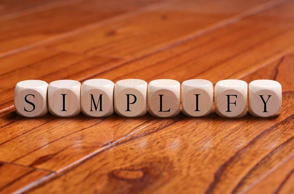 SIMPLIFY Word Concept — Stock Photo, Image