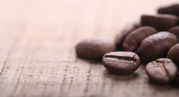 Coffee Beans On Wooden Background — Stock Photo, Image