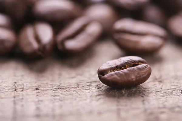 Coffee Beans On Wooden Background — Stock Photo, Image