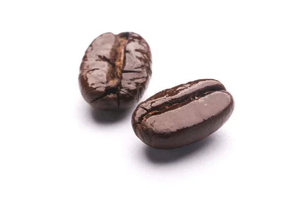 Coffee Beans On White — Stock Photo, Image