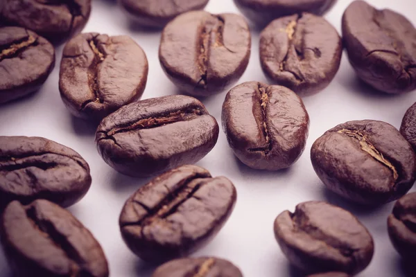 Coffee Beans On White — Stock Photo, Image