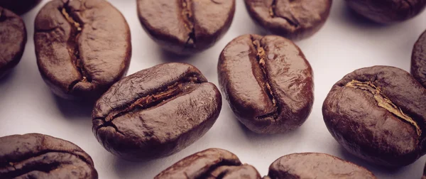 Coffee Beans On White — Stock Photo, Image