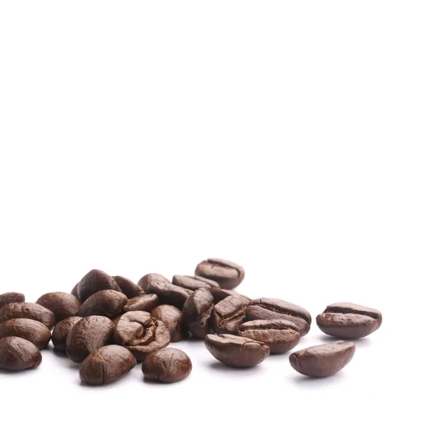 Coffee Beans On White — Stock Photo, Image