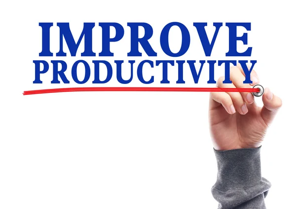 Melhorar o conceito de produtividade — Fotografia de Stock