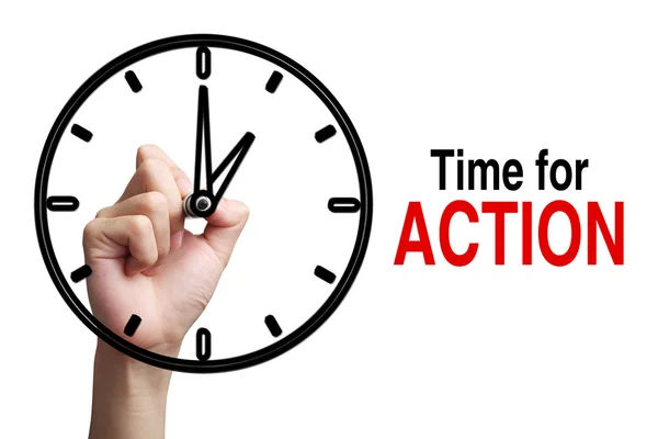 Time For Action Concept — Stock Photo, Image