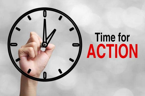 Time For Action Concept — Stock Photo, Image