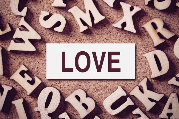 Aşk kavramı kelime — Stok fotoğraf