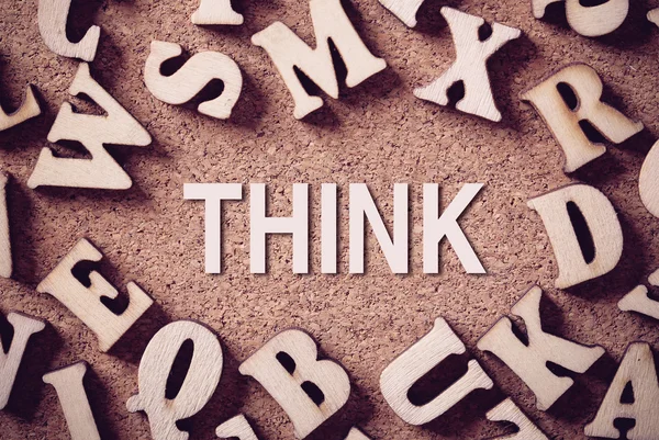Think Concept Word — Fotografie, imagine de stoc