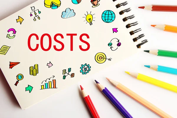 Kosten businessconcept — Stockfoto