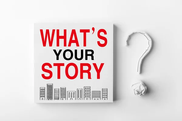 Qual é a sua história? — Fotografia de Stock