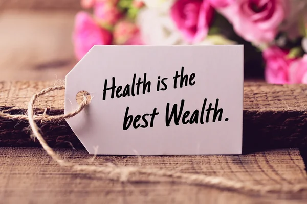 La salute è la migliore ricchezza — Foto Stock