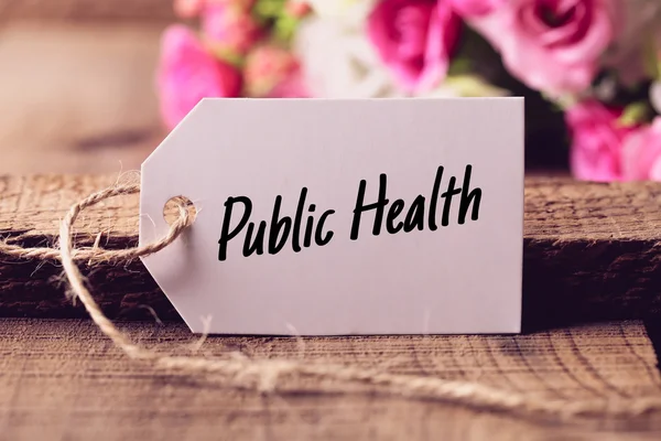 Testo della sanità pubblica — Foto Stock