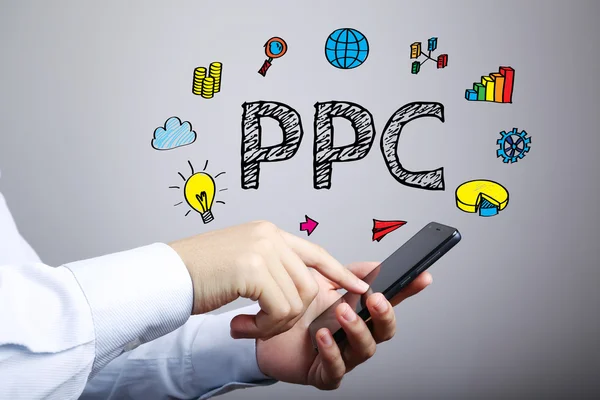 PPC வணிகக் கருத்து — ஸ்டாக் புகைப்படம்