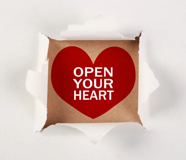 Aç kalbini — Stok fotoğraf