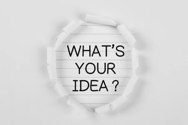 Qual è la tua idea? — Foto Stock