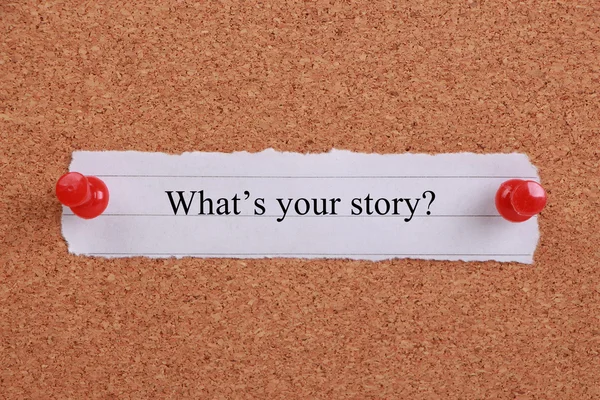 Senin hikayen ne?? — Stok fotoğraf