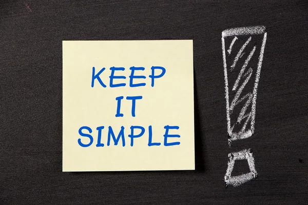 Keep It Simple! — Stock Photo, Image