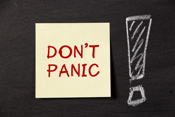 Don 't Panic ! — стоковое фото