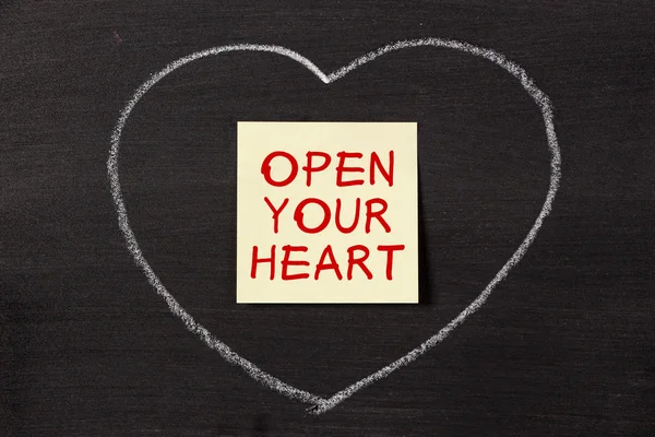 Apri il tuo cuore — Foto Stock
