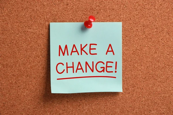 Göra en förändring! — Stockfoto