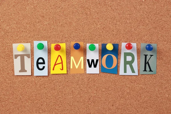 Teamwork ord — Stockfoto