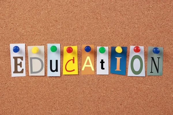 Education Single Word — Stock Photo, Image