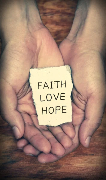 Faith Love Hope — Stock Photo, Image