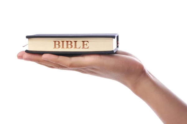 Bible in Hand — Stock Photo, Image