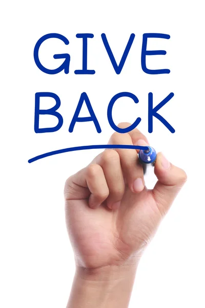 Give back — Stock Photo, Image