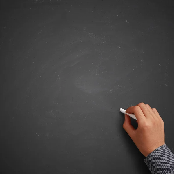 Escritura a mano en pizarra en blanco — Foto de Stock